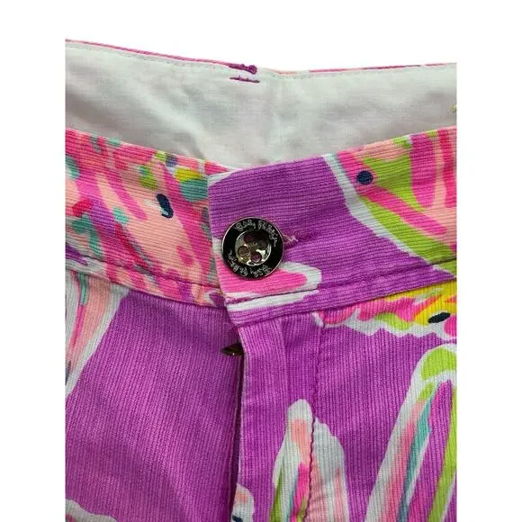 Lily Pulitzer Callahan Short Zipper and Button Front and Back Pockets Size 2 - Picture 4 of 11